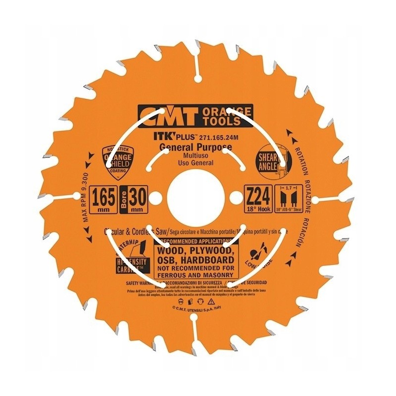 Tarcza pilarska do cięcia drewna Ø 160/30 mm 24 zęby 271.165.24M CMT Tarcza pilarska do cięcia drewna Ø 160/30 mm 24 zęby 271.165.24M CMT Bahcocentrum.pl