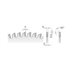 Tarcza pilarska do cięcia aluminium Ø 305/30 mm 96 zębów 297.096.13M CMT