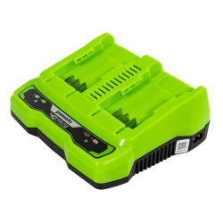 Ładowarka podwójna 40V 2A dual slot G40X2CUC2 2940907 GREENWORKS