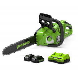 Pilarka łańcuchowa akumulatorowa 2x24V 36 cm GD24X2CS36K4X zestaw 2006507UD GREENWORKS