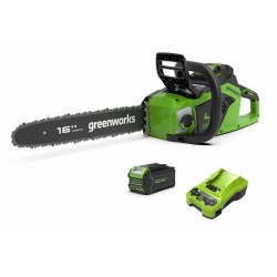 Pilarka łańcuchowa akumulatorowa 40V 40 cm GD40CS18K2X zestaw 2005807UC GREENWORKS