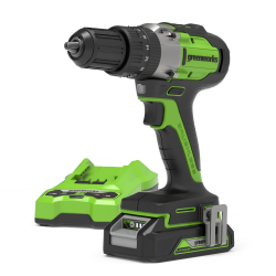 Wiertarko-wkrętarka udarowa 24V GD24DD60K2 zestaw 3704107UA GREENWORKS