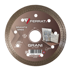Tarcza diamentowa do ceramiki i kamienia naturalnego Ø 115 mm GRANI F20109 FERRATI