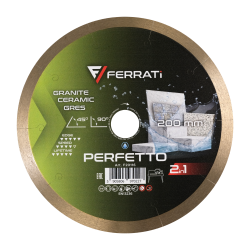 Tarcza diamentowa do ceramiki, marmuru, dektonu Ø 200 mm PERFETTO F20116 FERRATI