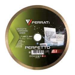 Tarcza diamentowa do ceramiki, marmuru, dektonu Ø 230 mm PERFETTO F20117 FERRATI