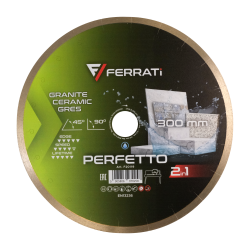 Tarcza diamentowa do ceramiki, marmuru, dektonu Ø 300 mm PERFETTO F20119 FERRATI