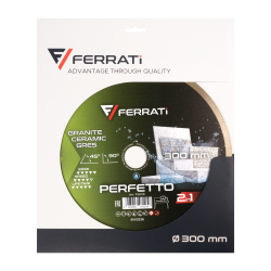 Tarcza diamentowa do ceramiki, marmuru, dektonu Ø 300 mm PERFETTO F20119 FERRATI