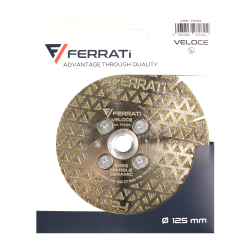 Tarcza diamentowa do ceramiki, kamienia naturalnego Ø 125 mm VELOCE F20124 FERRATI