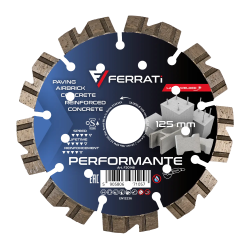 Tarcza diamentowa do betonu, rur betonowych Ø 125 mm PERFORMANTE F20148 FERRATI
