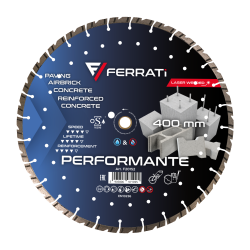 Tarcza diamentowa do betonu, rur betonowych Ø 400 mm PERFORMANTE F20152 FERRATI