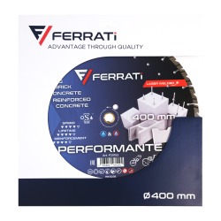 Tarcza diamentowa do betonu, rur betonowych Ø 400 mm PERFORMANTE F20152 FERRATI