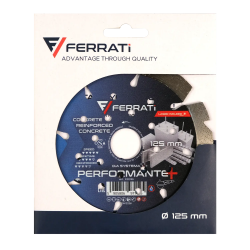 Tarcza diamentowa do betonu, cegły szamotowej, lastryko Ø 125 mm PERFORMANTE PLUS F20155 FERRATI