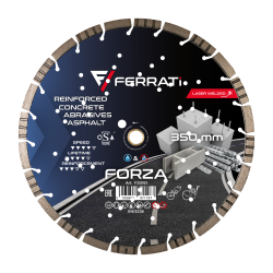 Tarcza diamentowa do betonu, lastryko Ø 350 mm FORZA F20161 FERRATI