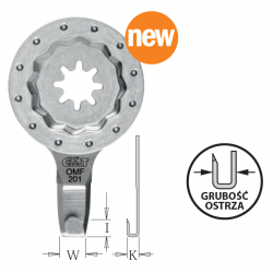 Brzeszczot 4 mm zakrzywione ostrze do żłobienia OMF201 Starlock PLUS OMF201-X1 CMT