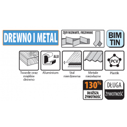 Brzeszczot o podwyższonej żywotności 45 mm Bi-metal TIN OMM16 OMM16-X1 CMT