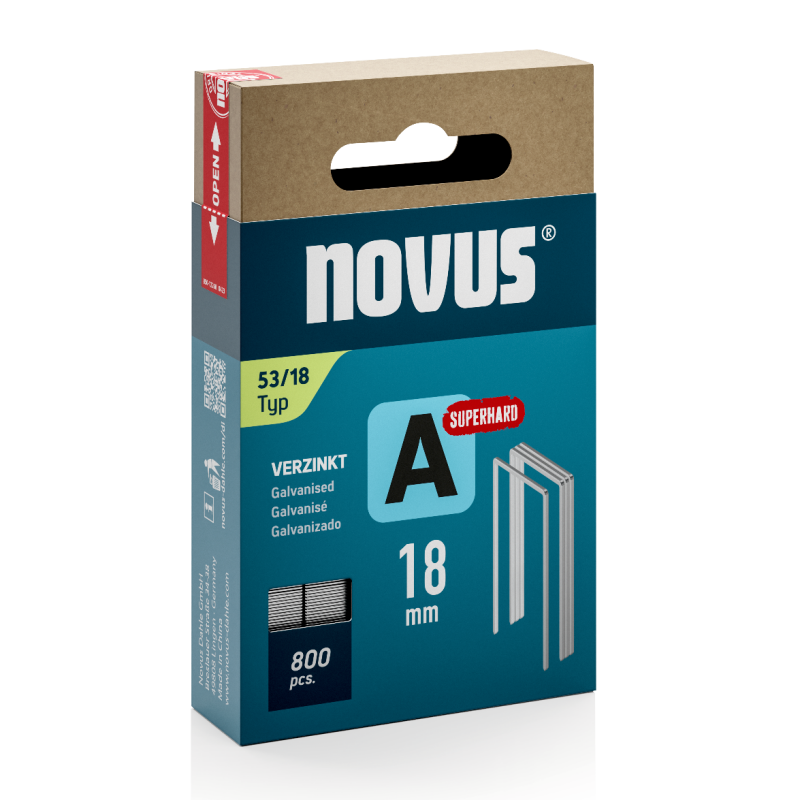 Zszywki super twarde typ A 53/18 opak. 800 szt. 042-0782 NOVUS Zszywki super twarde typ A 53/18 opak. 800 szt. 042-0782 NOVUS Bahcocentrum.pl