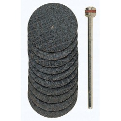 Tarcza tnąca z tlenku aluminium Ø 22 mm z trzpieniem 10 szt. 28808 PROXXON