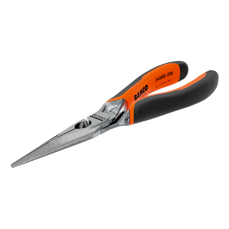 Szczypce półokrągłe chromowane 200 mm ERGO™ 2430 GC-200 IP BAHCO Szczypce półokrągłe chromowane 200 mm ERGO™ 2430 GC-200 IP BAHCO Bahcocentrum.pl