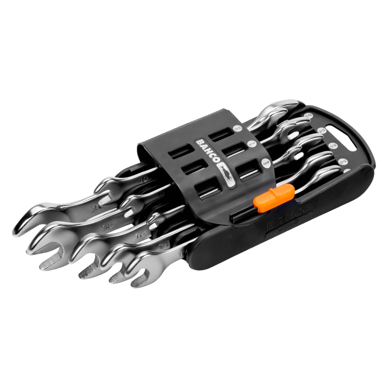 Zestaw 8 szt. kluczy płaskich dwustronnych 6-22 mm 6M/SH8 Bahco Zestaw 8 szt. kluczy płaskich dwustronnych 6-22 mm 6M/SH8 Bahco Bahcocentrum.pl
