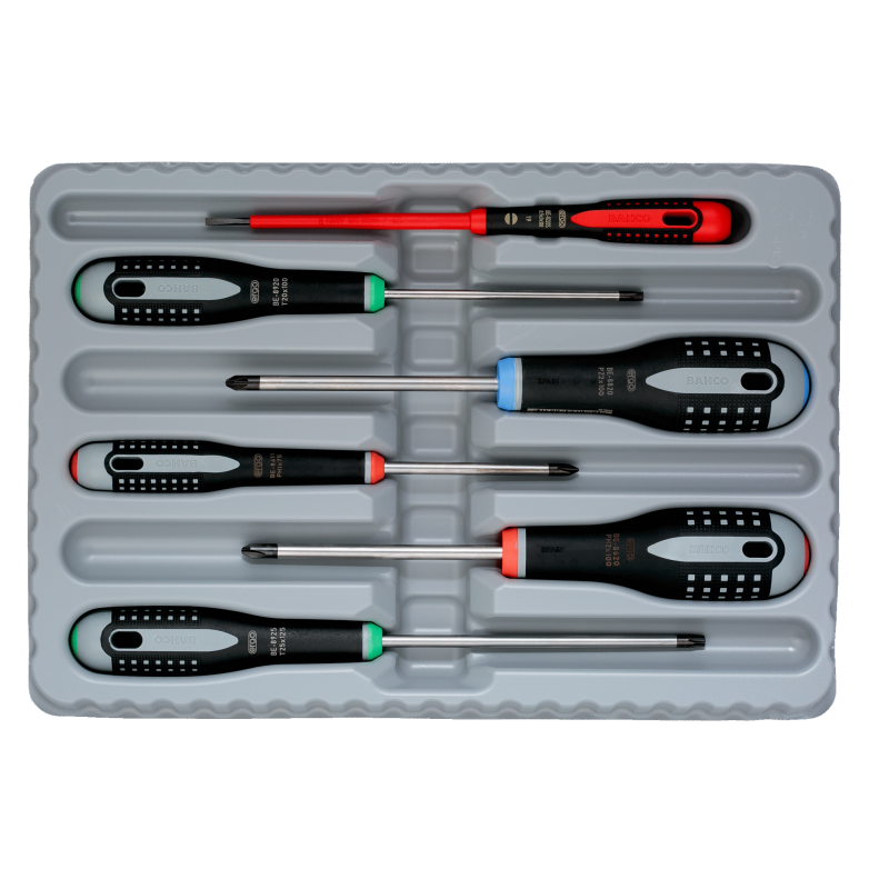 Zestaw 6 szt. wkrętaków płaskie, Pozidriv PZ, Phillips PH i Torx ERGO™ BE-9871 Bahco Zestaw 6 szt. wkrętaków płaskie, Pozidriv PZ, Phillips PH i Torx ERGO™ BE-9871 Bahco Bahcocentrum.pl